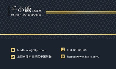 高档简约商务名片