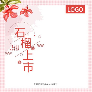 红色石榴水果电商主图