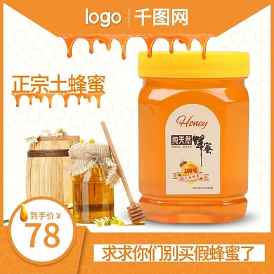 农家土蜂蜜主图设计