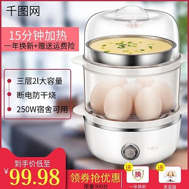 煮蛋器蒸蛋器自动断电小型煮鸡蛋羹神器