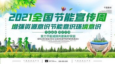 2021全国节能宣传周展板