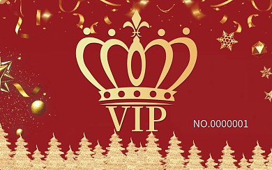 圣诞会员卡贵宾卡