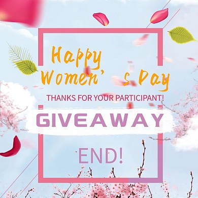 结束图蓝色背景花瓣装饰海报制作