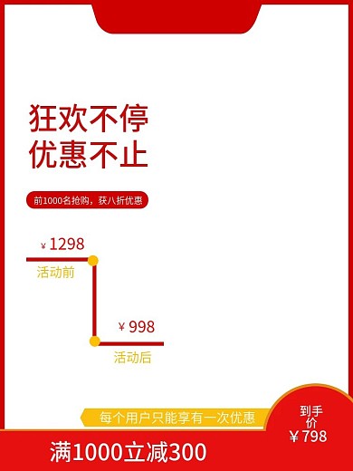 618年中大促预售主图模板