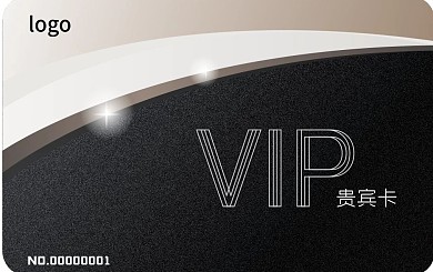 高档酒店会员卡银黑