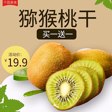 电商淘宝猕猴桃干果脯干果零食主图直通车