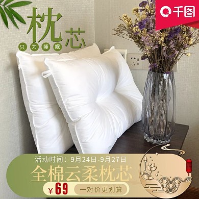 枕头枕芯聚划算图