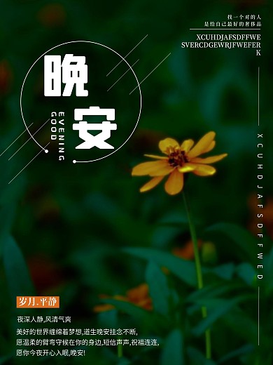 夜声人静、风清气爽