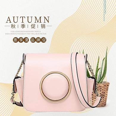 电商淘宝简单线条背景皮包背包主图直通车