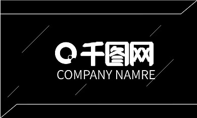 高端大气线条名片