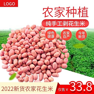 淘宝食品零食食材花生米主图模板