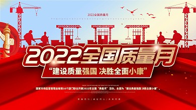 2022全国质量月内容宣传展板