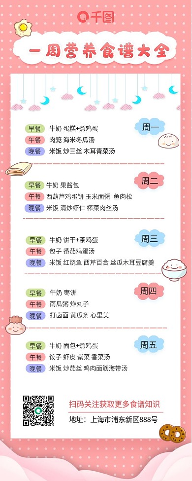 宝宝一周健康食谱