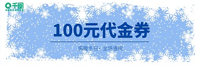 冬季促销优惠券代金券
