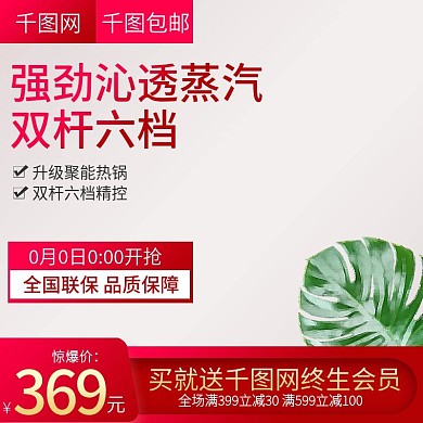 电商简约商务风格挂烫机主图