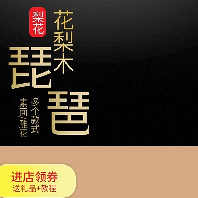 琵琶民族乐器主图直通车设计