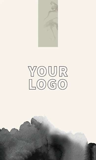 中式名片中国风典雅水墨名片