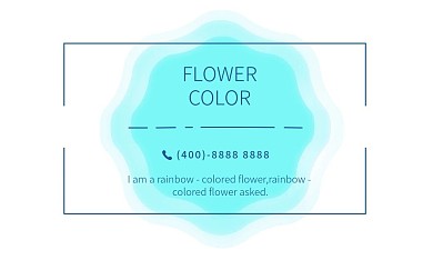 多彩多边形原创设计名片