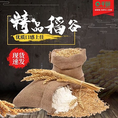 淘宝聚划算稻谷主图直通车PSD模版