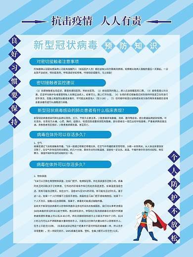 抗击疫情 人人有责