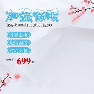 电商冬季加强保暖女装主图直通车下载