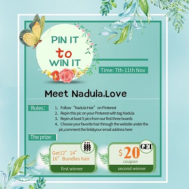 正方形带优惠券春季效果海报广告图