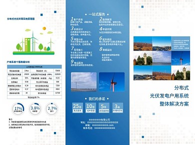 A4荷包折太阳能宣传单