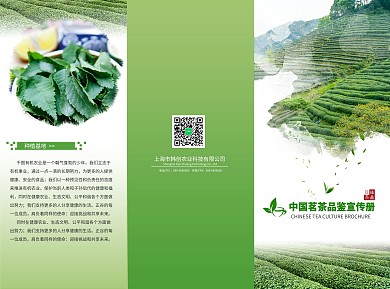 农产品农业茶叶高端三折页宣传手册