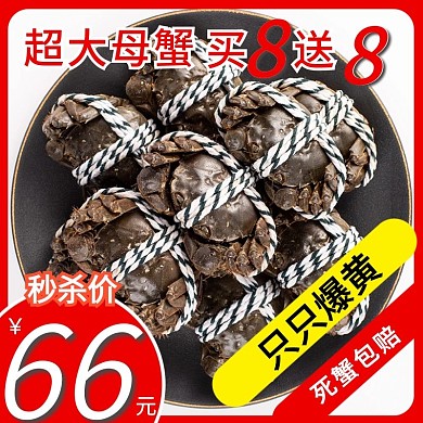 天猫淘宝拼多多活动促销大闸蟹直通车主图