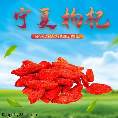 淘宝细心甄选只为达到放心品质枸杞主图