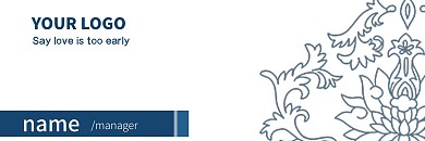 横排名片简约好看