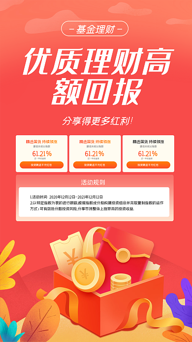 理财营销手机海报