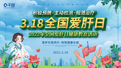 3.18全国爱肝日知识科普宣传展板