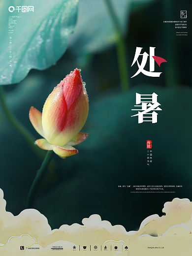 处暑海报处暑节气摄影图片二十四节气素材