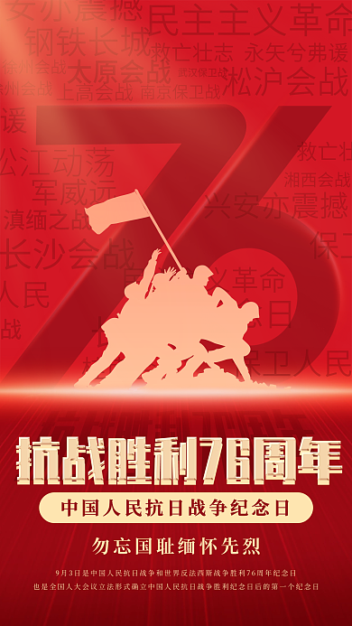 抗战胜利76周年