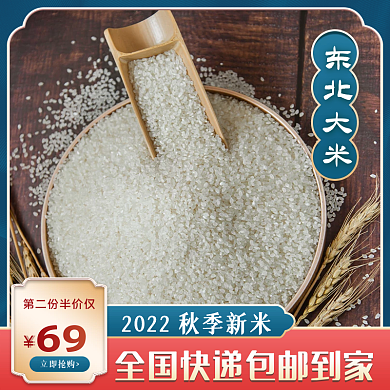 电商大米主图直通车图