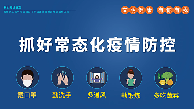 常态化疫情防控宣传海报