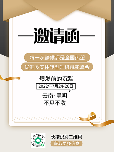 邀请函励志微商宣传小清新翻页海报