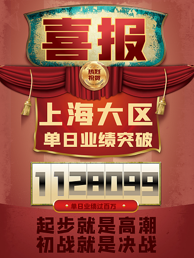 销售喜报战报贺报