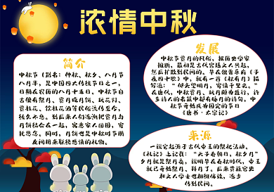 中秋节小故事手抄报