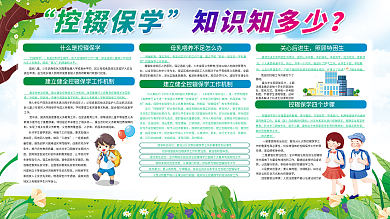 控辍保学知识宣传展板