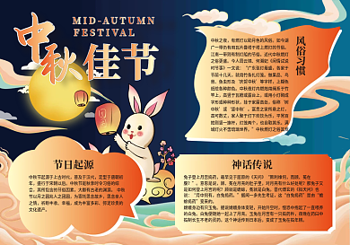 中秋节小故事手抄报