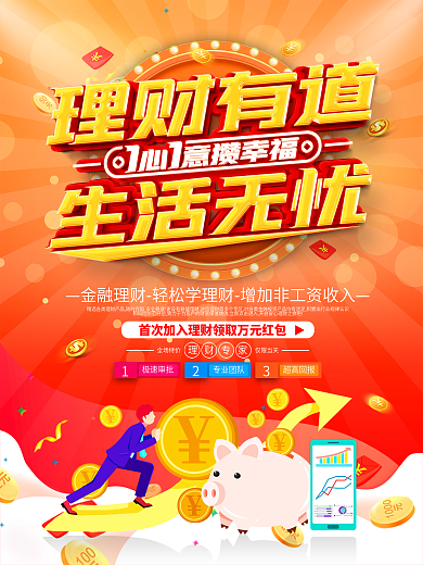 创意投资理财海报