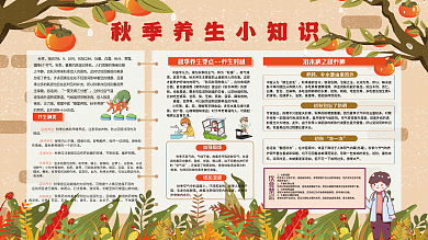 秋季健康知识宣传栏