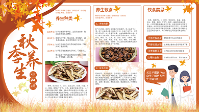 秋季养生小知识中医健康秋天落叶枫叶内容展