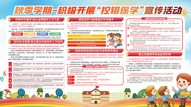 控辍保学宣传内容型展板