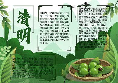 清明节习俗手抄报
