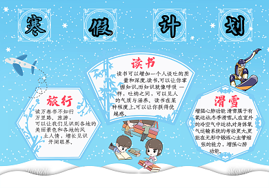 （2021）寒假计划手抄报