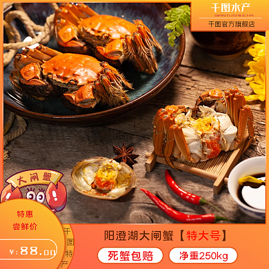 秋季大闸蟹的主图