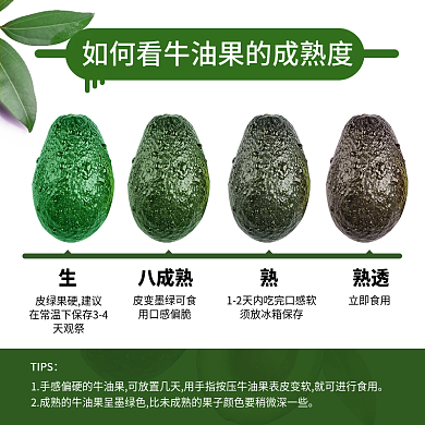 水果生鲜牛油果食用说明主图